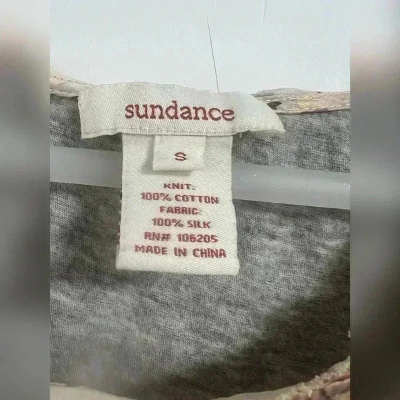 Sundance Mixed Media Silk Floral Sleeveless Top Size S - Picture 2 of 3